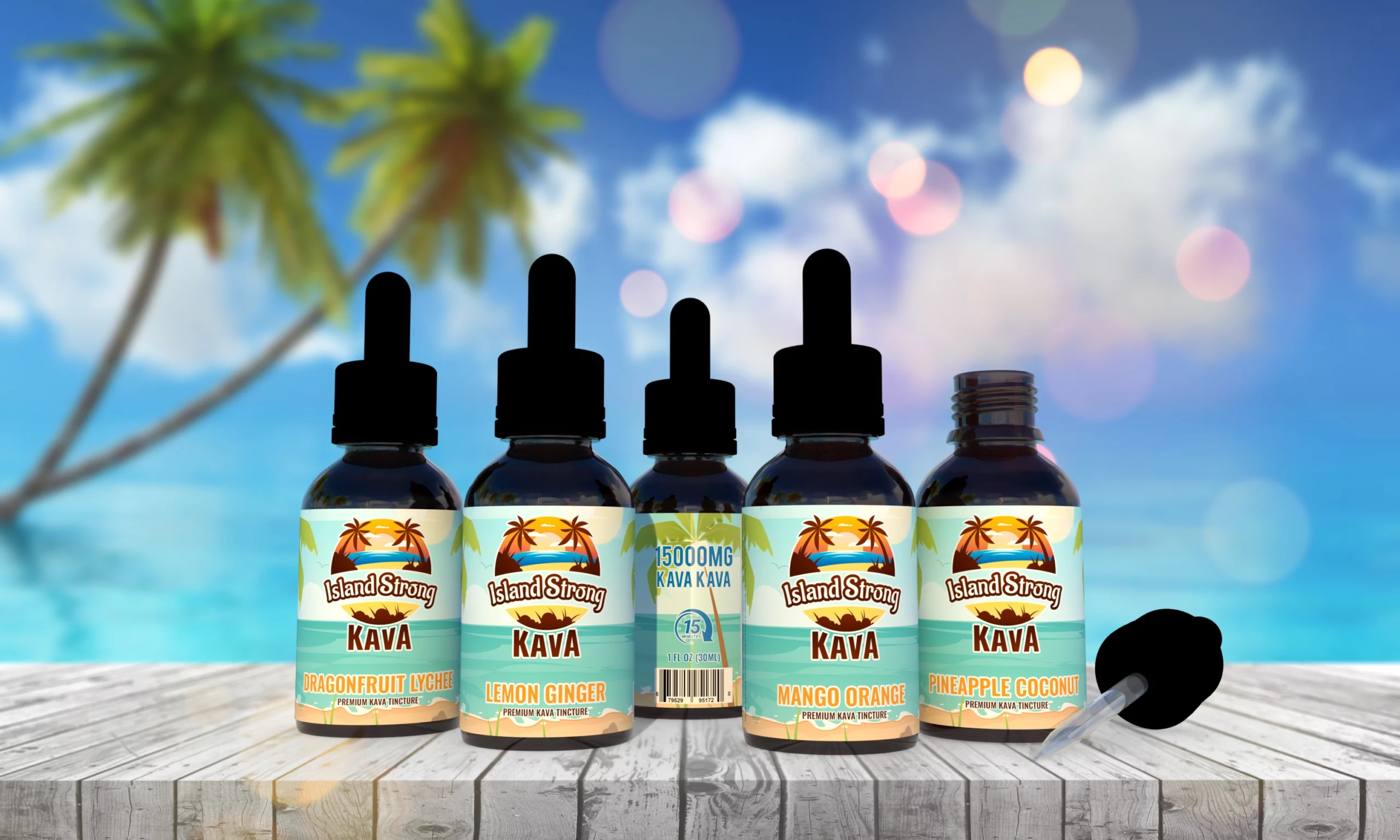 Kava Tinctures 15,000mg Island Strong Kava